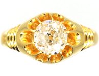 Victorian 18ct Gold Diamond Solitaire Ring