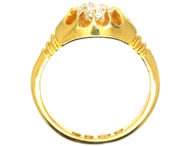 Victorian 18ct Gold Diamond Solitaire Ring