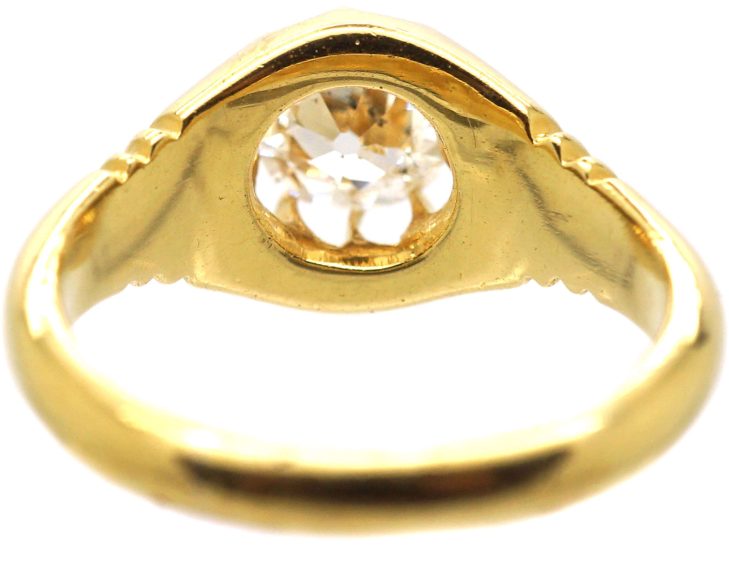 Victorian 18ct Gold Diamond Solitaire Ring
