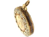 Tiny Georgian Two Colour 15ct Gold Locket