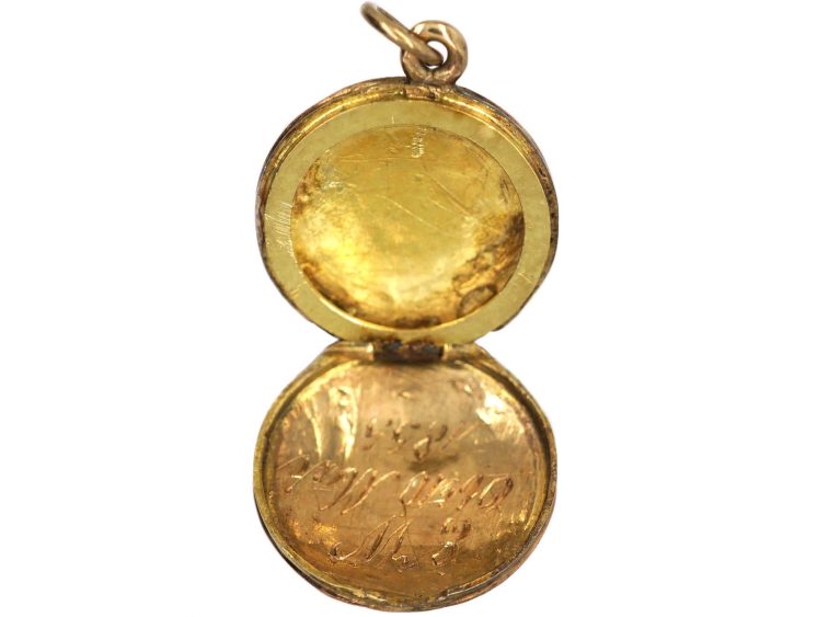 Tiny Georgian Two Colour 15ct Gold Locket