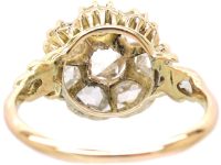 Victorian 15ct Gold Rose Diamond Cluster Ring