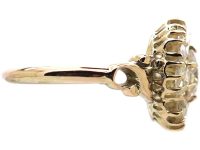 Victorian 15ct Gold Rose Diamond Cluster Ring