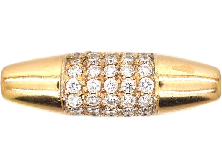 Vintage 18ct Gold & Diamond Ring by Salvatore Ferragamo