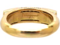 Vintage 18ct Gold & Diamond Ring by Salvatore Ferragamo
