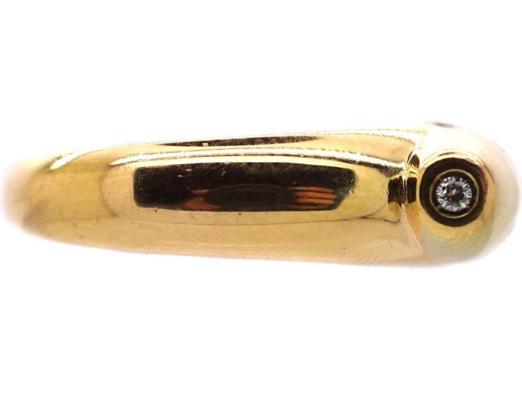 Vintage 18ct Gold & Diamond Ring by Salvatore Ferragamo