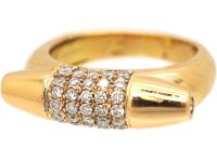 Vintage 18ct Gold & Diamond Ring by Salvatore Ferragamo