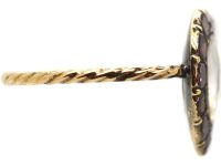 Georgian 9ct Gold Heart Ring set with Flat Cut Almandine Garnets