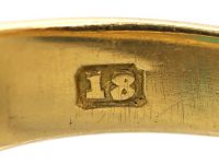 Victorian 18ct Ring set with Three Cabochon Cut Opals