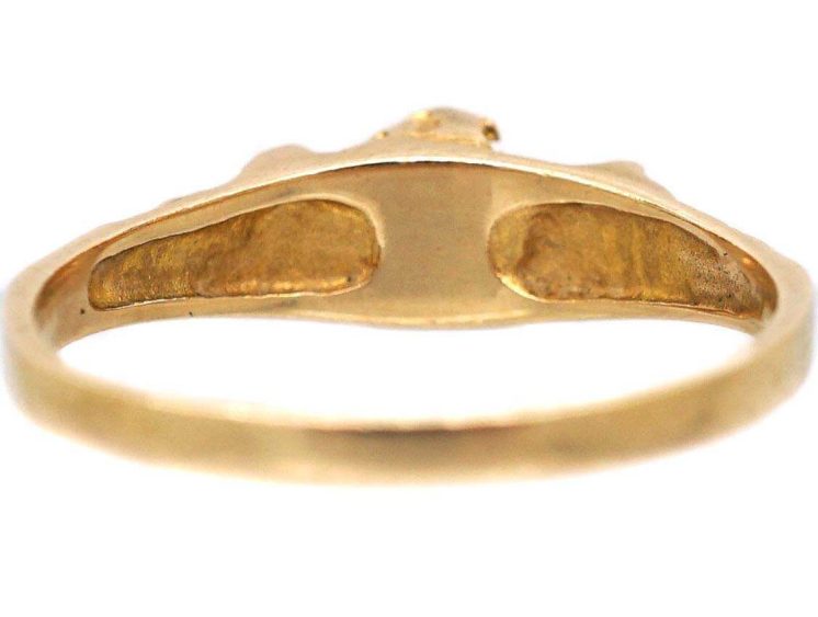 14ct Gold & Natural Pearl Ring by Bjorn Wekkstrom for Lapponia