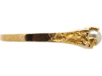 14ct Gold & Natural Pearl Ring by Bjorn Wekkstrom for Lapponia