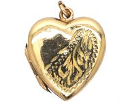 Mid 20th Century Rolled Gold Heart Locket