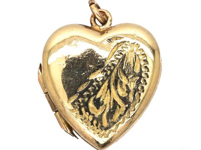 Mid 20th Century Rolled Gold Heart Locket