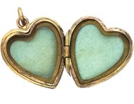 Mid 20th Century Rolled Gold Heart Locket