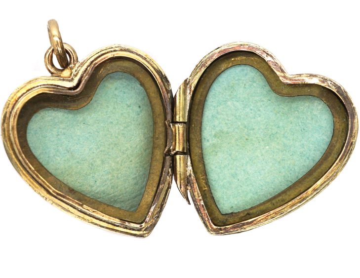 Mid 20th Century Rolled Gold Heart Locket