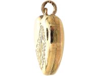 Mid 20th Century Rolled Gold Heart Locket