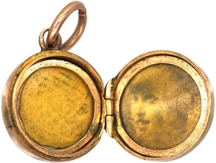 Edwardian 9ct Gold Three Leaf Clover Locket
