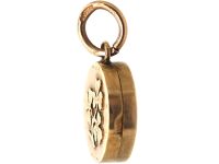 Edwardian 9ct Gold Three Leaf Clover Locket