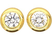 18ct Gold Diamond Stud Earrings