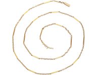 Edwardian 9ct Gold Ornate Chain