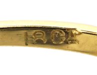 Edwardian 18ct Gold & Platinum, Sapphire & Diamond Two Row Cluster Ring