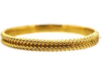 Victorian 15ct Gold Illusion Bangle