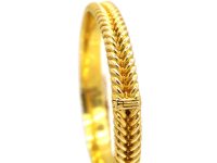 Victorian 15ct Gold Illusion Bangle