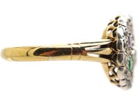 Edwardian 18ct Gold Gem Set Dearest Ring