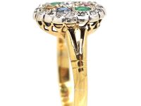 Edwardian 18ct Gold Gem Set Dearest Ring