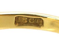 Early 20th Century Emerald & Diamond Three Stone Ring