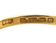 Edwardian 18ct Gold Diamond & Ruby Cluster Ring