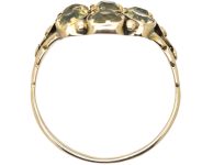 Victorian 18ct Gold Cluster Ring set with Chrysoberyls