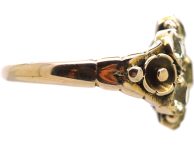 Victorian 18ct Gold Cluster Ring set with Chrysoberyls