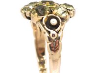 Victorian 18ct Gold Cluster Ring set with Chrysoberyls