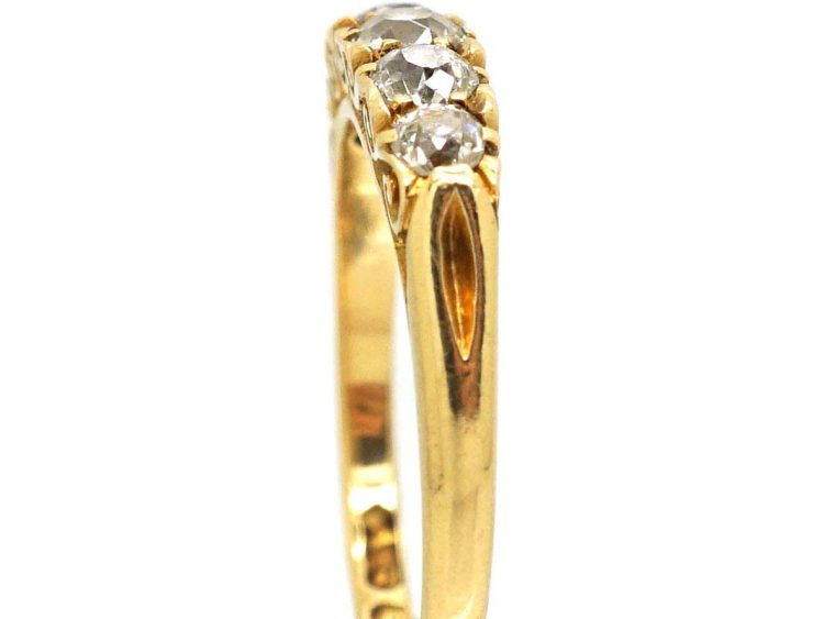 Victorian 18ct Gold Five Stone Diamond Ring
