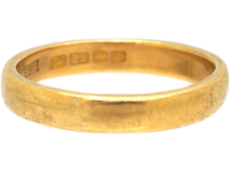 22ct Gold Wedding Ring Assayed in 1929
