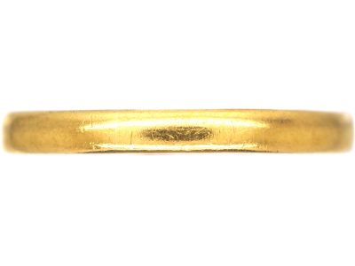 Early 20th Century 22ct Gold Wedding Ring engraved inside Fidelity