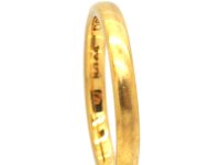 Early 20th Century 22ct Gold Wedding Ring engraved inside Fidelity