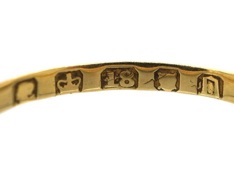 Victorian 18ct Gold Wedding Ring Assayed in 1869