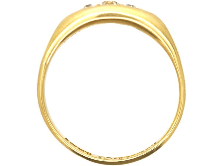 Edwardian 18ct Gold Three Stone Diamond Ring