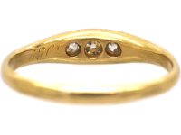 Edwardian 18ct Gold Three Stone Diamond Ring