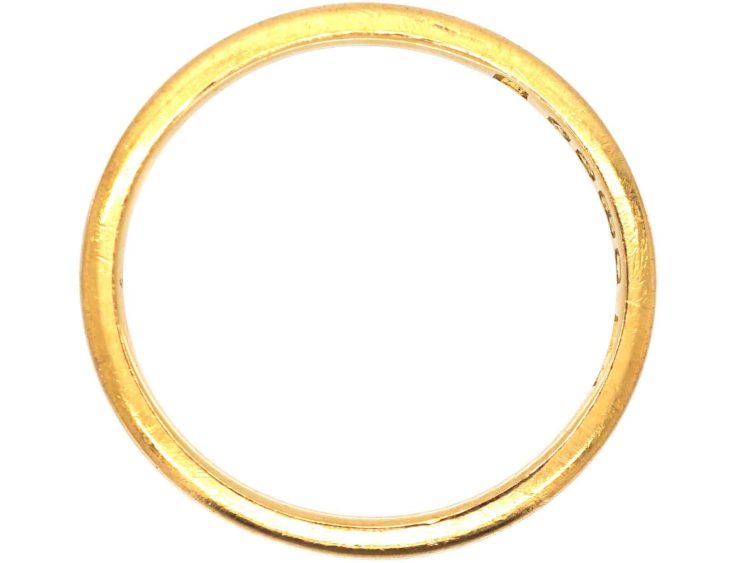 22ct Gold Wedding Ring Assayed in 1923