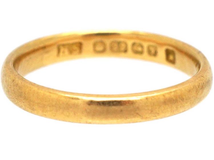 22ct Gold Wedding Ring Assayed in 1923