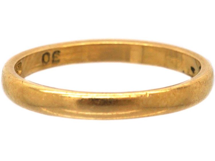 22ct Gold Wedding Ring Assayed in 1955
