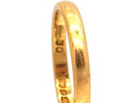 22ct Gold Wedding Ring Assayed in 1955