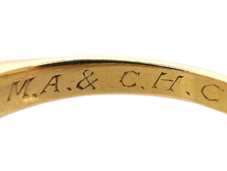 Edwardian 18ct Gold, Ruby & Diamond Five Stone Ring