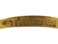 Edwardian 18ct Gold, Ruby & Diamond Five Stone Ring