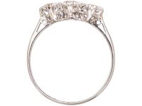 Early 20th Century Platinum Three Stone Diamond Ring