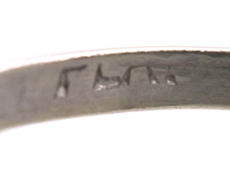 Early 20th Century Platinum Three Stone Diamond Ring