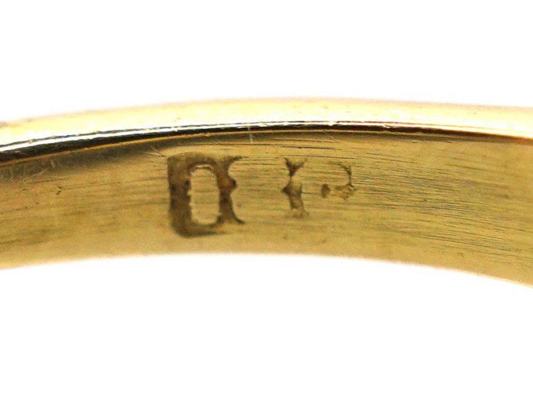 Edwardian 18ct & Platinum Ruby & Diamond Hexagonal Cluster Ring